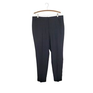 Talbots RSVP Dress Pants NWT Black Lined Crepe Ankle Evening Size 14